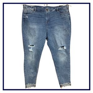 Lane Bryant Size 26R Mid Rise Denim Jeans
